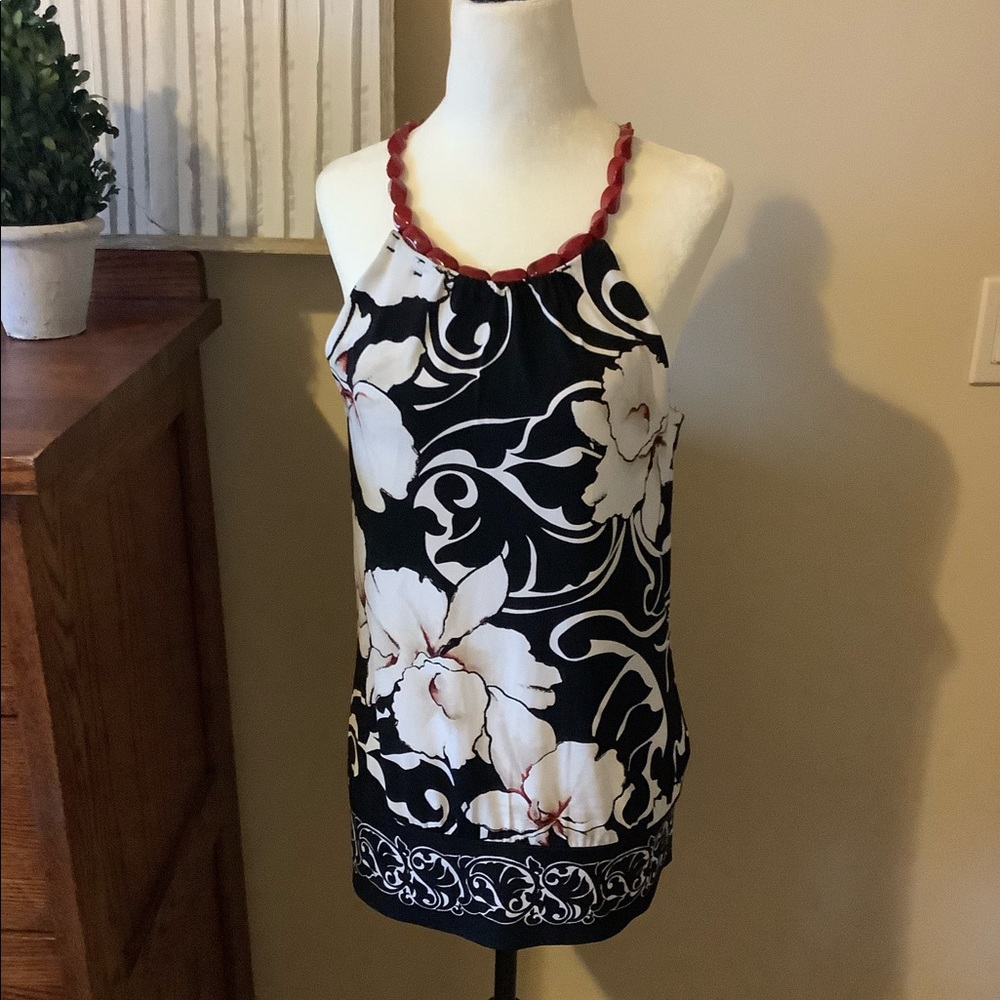 White House Black Market Beaded Top!